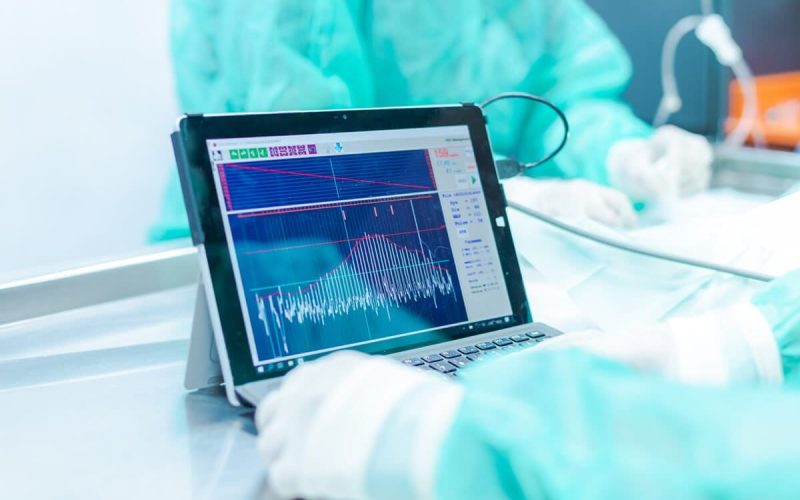 Ecocardiografía Grup Riera Alta Pantalla ecocardiografía Hospital Veterinario Riera Alta Barcelona